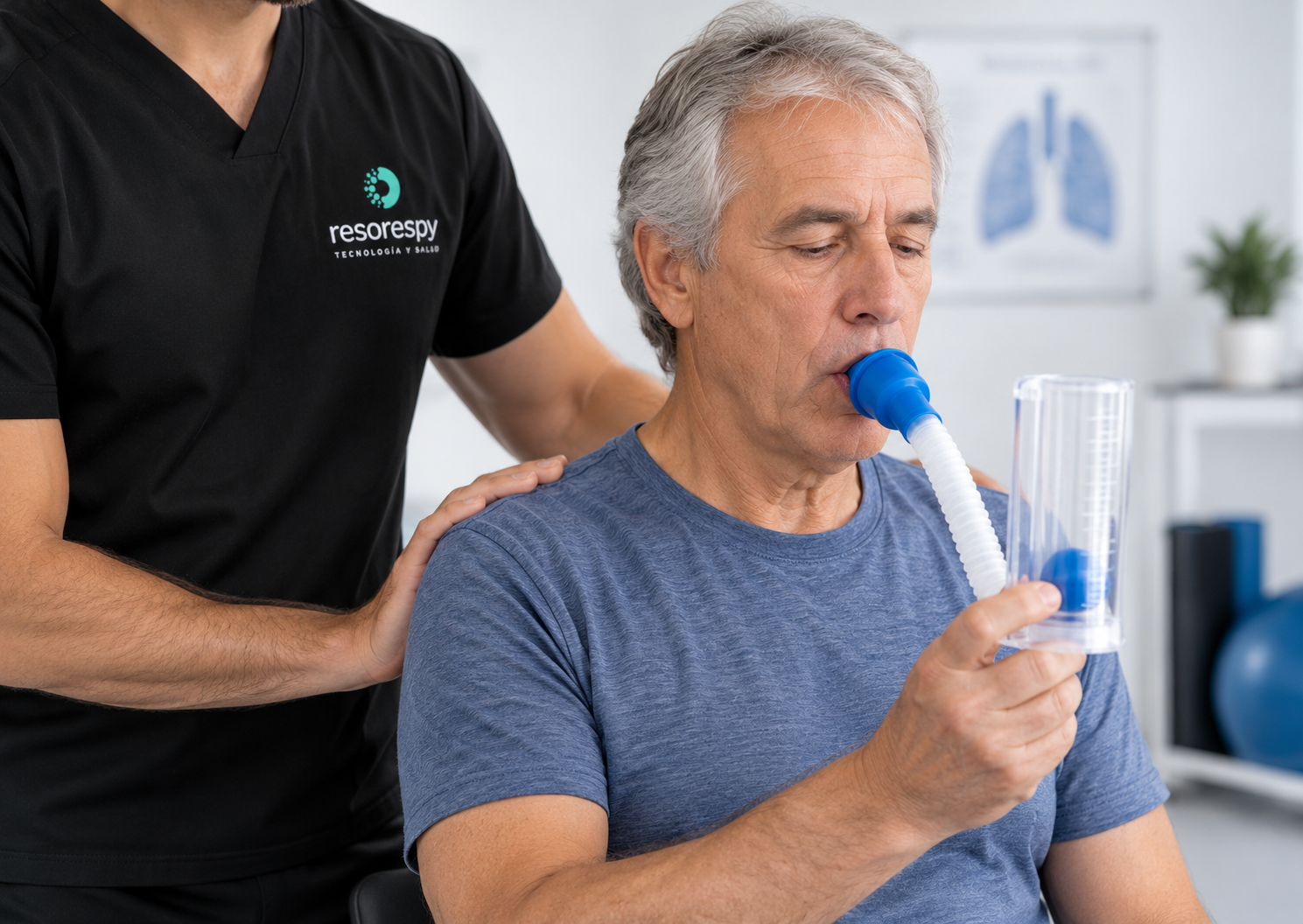 Fisioterapia respiratoria en adultos – RESORESPY Fisioterapia respiratoria en adultos con entrenamiento de la musculatura respiratoria en RESORESPY